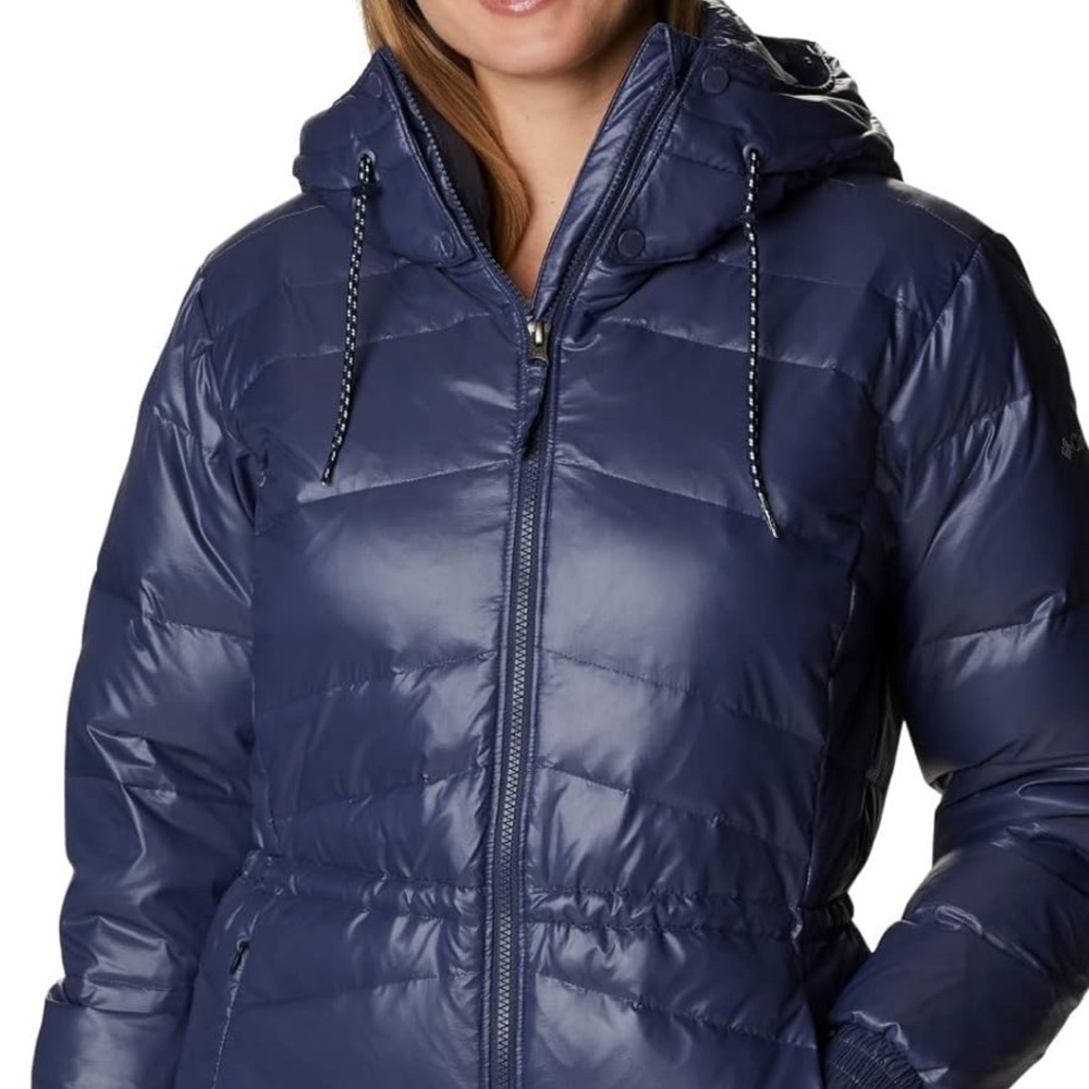 COLUMBIA Women's Icy Heights II Down Jacket Sz S, M, L Stone Navy AUTHENTIC NWT - Picture 9 of 9